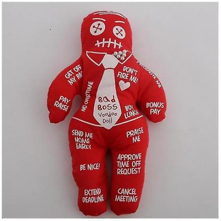 Slinx Bad Boss Voodoo Doll Legetøj Håndlavet personlig polyesterdukke
