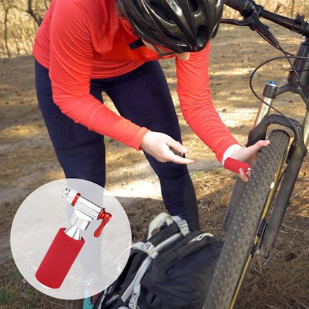 CO2-pumppu CO2-täyttöpäähän Schrader- ja Presta-venttiileille