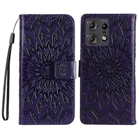 Läderfodral med plånboksställ för Motorola Edge 50 Pro 5G