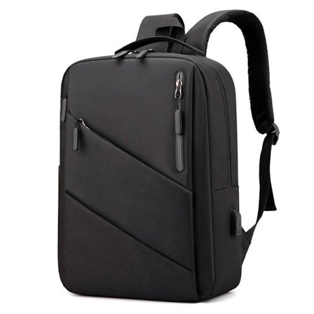 Laptop-ryggsäck 15,6 tum, ultratunn och robust laptop svart