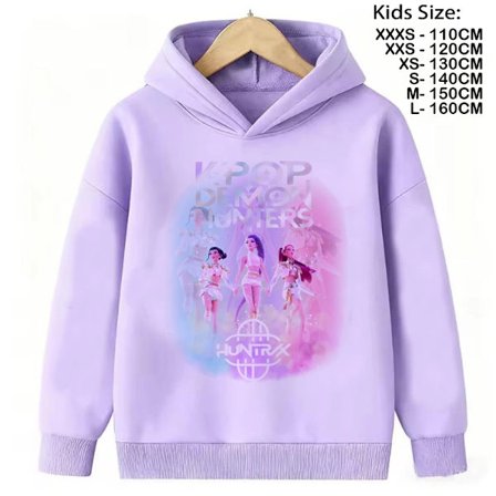 KPop Demon Hunters -hupparit vauvatytöille ja -pojille, muodikkaat vapaa-ajan hupparit K-Pop Demon Hunters -villapaita lapsille