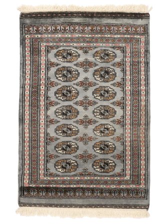 Pakistan Buchara 3Ply Teppich 84X125 Braun/Schwarz Wolle, Pakistan