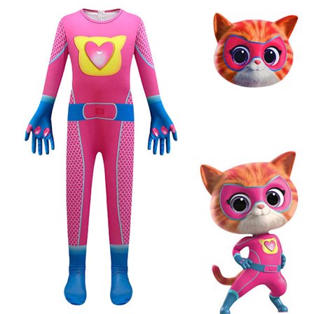 SuperKitties SuperKitty Dräkt Uppträdandedräkt 100cm Rosa