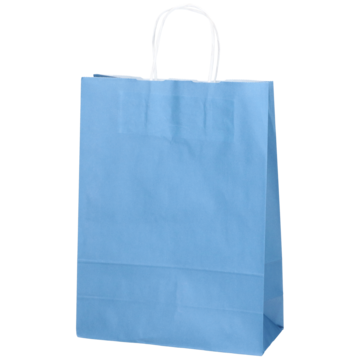 Papirpose blå 24x10x32 cm