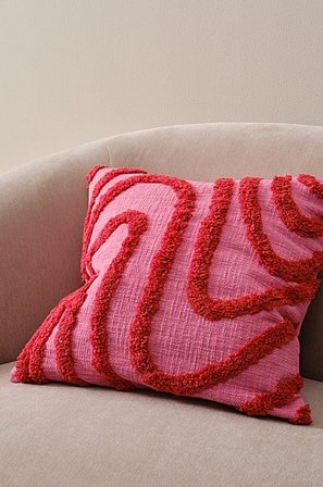 Jotex - Kissenbezug 50x50 Cm Rot/rosa - KYLA - Kaufe Dekokissen und Kissenbezüge bei Jotex