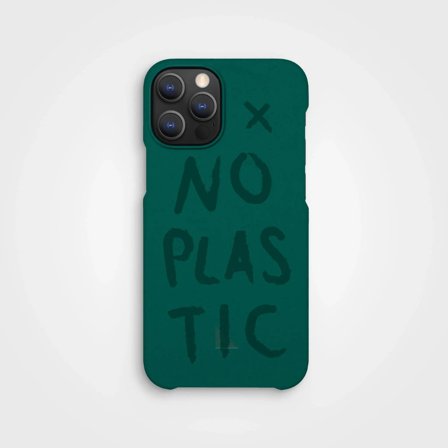 No Plastic Handyhülle Ultramaringrün, aus Pflanzen hergestellt, iPhone 12 12 Pro