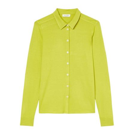 Marc O'Polo, Jersey blouse in a regular fit Zielony, Kobieta, Rozmiar: XS