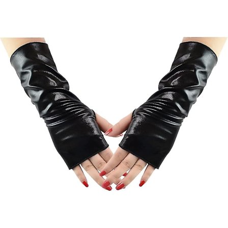 Fingerløse hansker Gothic Punk Rock scenehansker for kvinner og jenter
