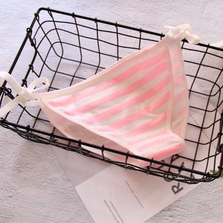 Japanilainen seksikäs alusasu Lolita Kawaii sininen pinkki valkoraidallinen mini-bikini aikuisten cosplay naisten rintaliivit alusvaatesetti Frenum 