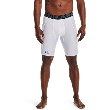 Træningsshorts Under Armour HG Armour Long Shorts Hvid - Bodyman.dk