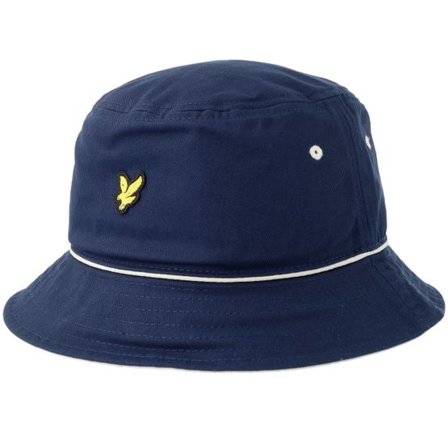 Lyle & Scott - Blå bucket Hatt - Piped Hat Dark Navy Bucket @ Hatstore