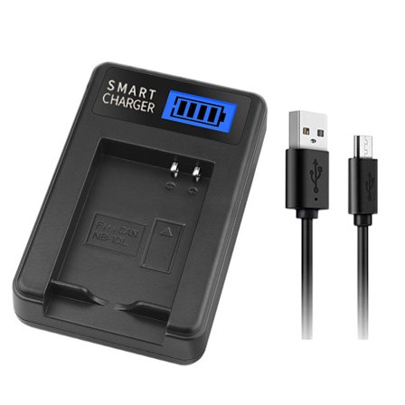 LCD USB-akkulaturi NB10L G1X G15 G16 SX40HS -kameroille latausalusta