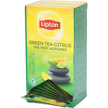 TE LIPTON GRØNN SITRON 25-PAKK