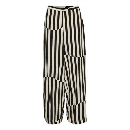 Soaked in Luxury Soaked In Luxury Slcamia Bukser Bukser 30406557 Irregular Stripes Sort, Dame, Størrelse: 2XL