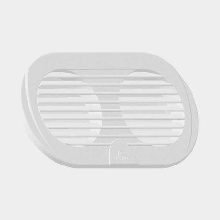 Ventilgaller dubbel 3" vit