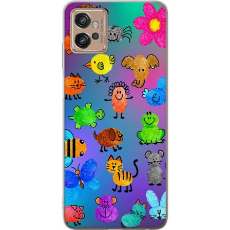 Yhteensopiva Puhelinkuori Motorola Moto G32 Little Scribble Friends