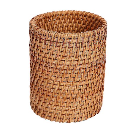 Rattan-pincettub, spade, skedar, hink, middagsknivar, gafflar, förvaringslåda, korgar, arrangör A