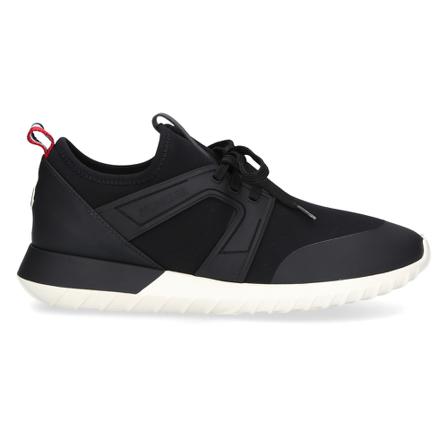 Moncler, Logo-Print Sneakers Zwart, Dames, Maat:37 EU
