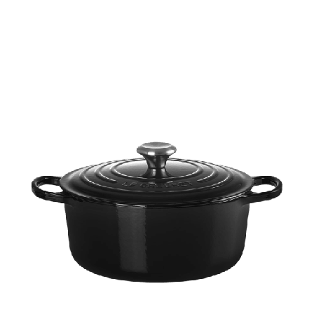 Le Creuset Rund Gryta Black 5,3L Grytor Unisex Svart 26 CM
