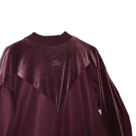 Adidas velvet long sleeve sweater