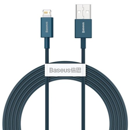Baseus Superior Series Kabel USB till iP 2,4A 2m (blå)