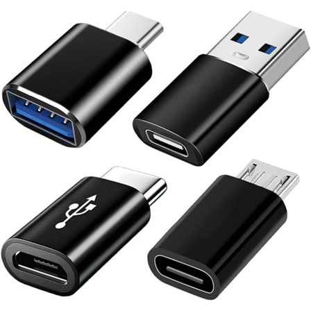 4 kpl USB-C-sovitinsarja: USB 3.0 & Micro USB -sovittimet parantavat yhteensopivuutta