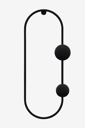 Hanah Home - Veggkrok i metall - Kelly - Svart - Småoppbevaring - Fra Homeroom