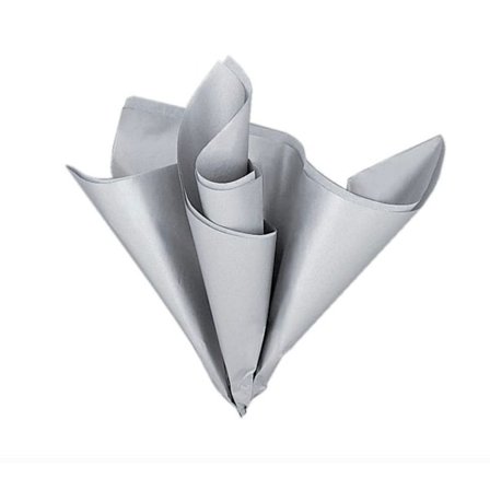 Unik fest Metallic Tissue Paper (5-pack) One Size Silver
