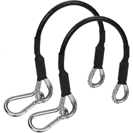 2 stk. 10" Gym Forlængerkabel, Fitness Forlængerkabel Kompatibelt med Bowflex [db]