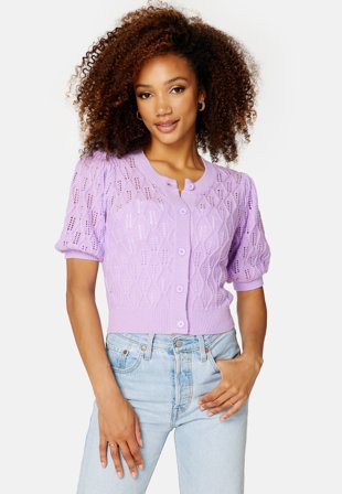 BUBBLEROOM Natalia knitted cardigan Lavender Klær