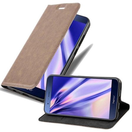 Coque för Honor 8 PRO Fodral i MÖRKBROWN Etui Case Cover Skydd Plånbok Wallet