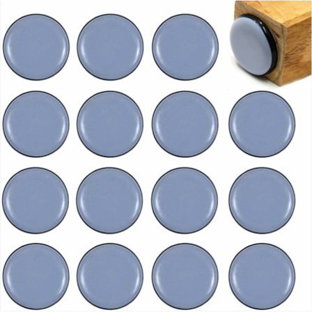 Selvklebende Teflon møbelglider 25MM runde sklier 16PCS for Cha