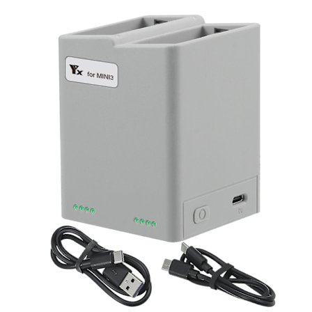 DJI Mini 3 Pro Toveisladningsstasjon for DJI Mini 3 Pro Ladetilbehør Qy