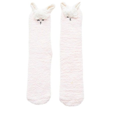 Naisten 3D Eläin Talvi Lämpimät Pehmeät Pörröiset Sukkasukat Naisten Loungesukat Lattiasukat