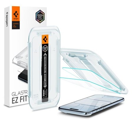 Spigen Glas.TR EZ Fit 2-pack härdat glas för iPhone 17 Air - transparent