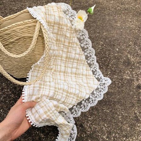 Blonde Hårskjerf Hodeskjerf KHAKI