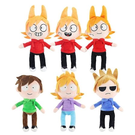 Eksklusiv Eddsworld Plysjdukke Tegneserie Dukke Innendørs Hjemmedekorasjon Kosedyr (FMY)