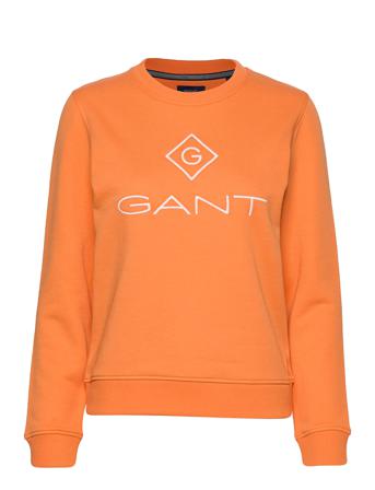 Lock Up C-Neck Sweat Svetari Collegepaita Oranssi GANT