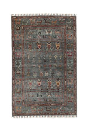 Shabargan Rug 101X156 Black/Brown Wool