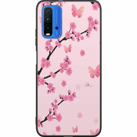 Xiaomi Redmi 9t Svart Skal Blommor