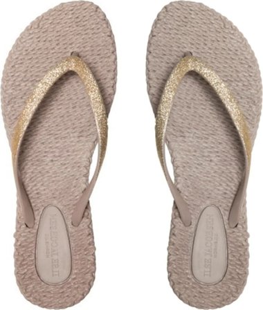Ilse Jacobsen Flip Flops With Glitter Women sandals Beige 36