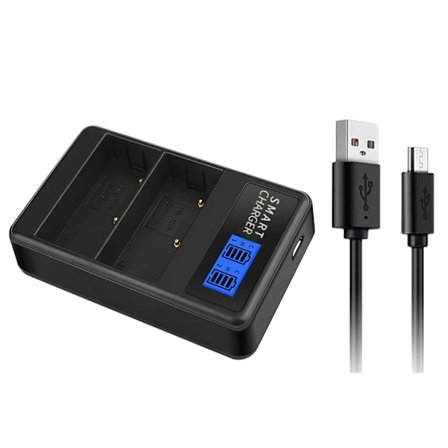 Alsidig USB-kamera batterioplader til Olympus EM1 til hjemme- og udendørsbrug