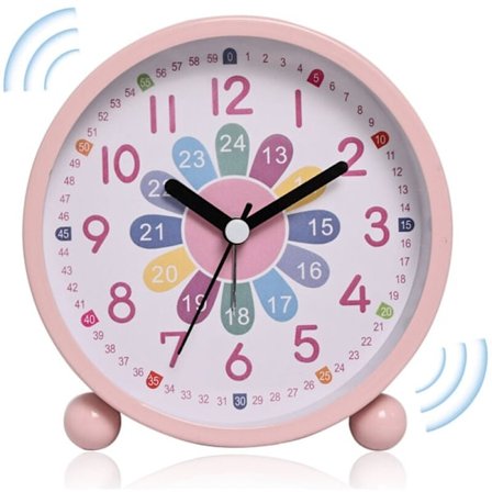 Herätyskello, Lasten Digitaalinen Herätyskello Ei Tikkiä, Hiljainen Oppimisherätyskello, Oppimiskello, Lasten Kello, Kompakti Analog Herätyskello 