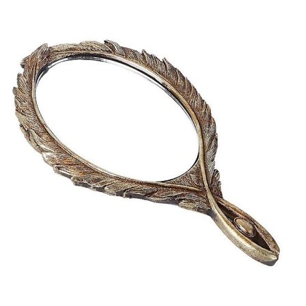 1 st Vintage Bärbar Smink Spegel Barock Tillbehör Spegel Re