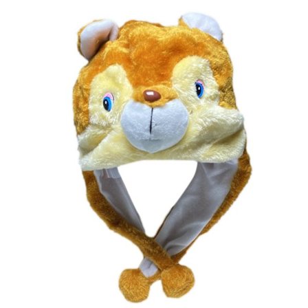 Ny stil plyschdjur mössa vinter utomhus varmhållande mössa för vuxna