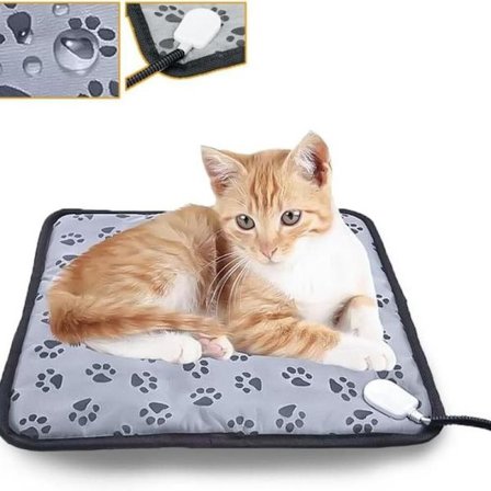 Varmepute for kjæledyr, kontinuerlig oppvarming for kjæledyr, et viktig vinterprodukt for kjæledyr, egnet for katte- og hundesenger.