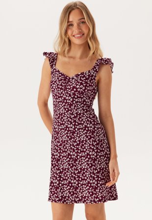 BUBBLEROOM - Frill Short Dress - L