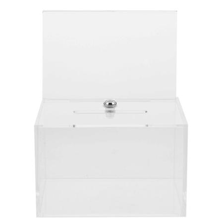 Akrylinsamlingslåda Transparent Röstningslåda Klar Förslagslåda Insamlingslåda För InsamlingTransparent16x12cm Transparent 16x12cm