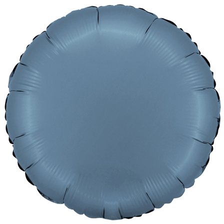 Rund Folieballon Satin Blue Jeans