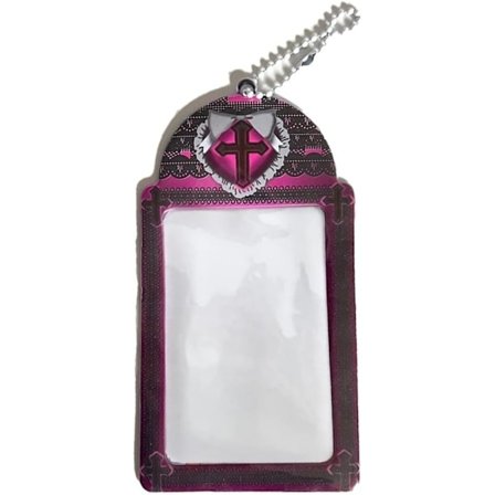 1 stk. fotokortholder, punk kors kredittkort student ventende nøkkelc